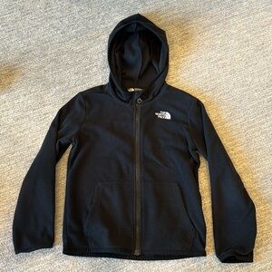Kids Black North Face Fleece Jacket.  Size 6